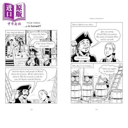 【中商原版】企鹅阅读分级指导1级 金银岛 Penguin Readers Level 1 Treasure Island 英文原版进口 ELT分级阅读 儿童读物 商品图2