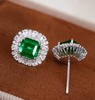 2.16ct刻面祖母绿耳钉 商品缩略图2