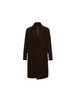 callisto大师系列咖啡色绵羊毛混纺大衣 商品缩略图0
