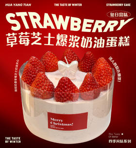 莓雪梦境 爆浆草莓芝士 · 奶油蛋糕