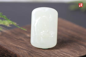 和田玉白玉生肖【牛】吊坠  配精美挂绳