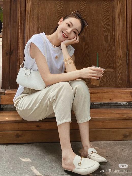 Monica链条麋鹿金币毛衣链项链 商品图13