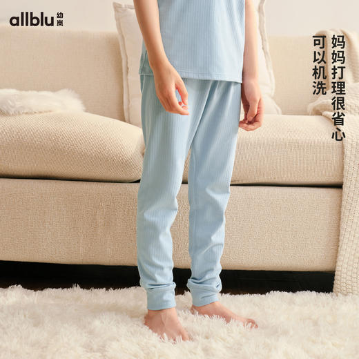 幼岚童装「王牌桉树皮」柔软舒适罗纹打底裤24秋新款儿童家居裤子长裤ZY 商品图3
