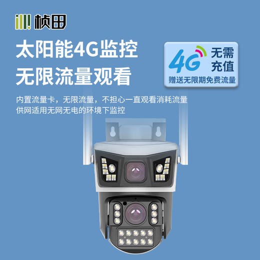 AOV-太阳能微功耗枪球联动4G球机 4MP 4mm 商品图2
