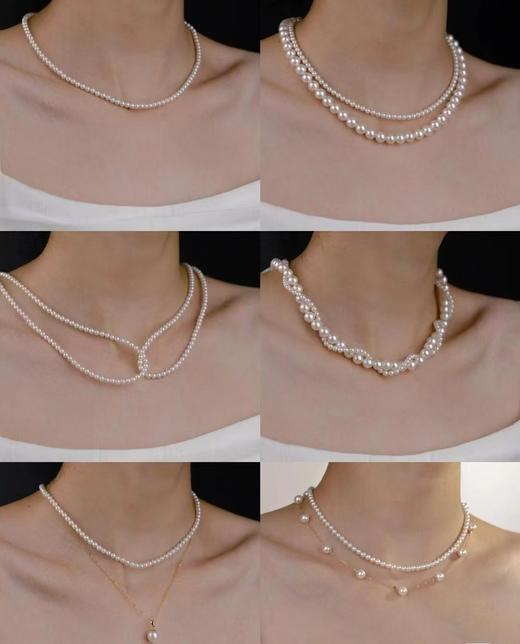 超难订4mm珍珠项链进口施华母贝珍珠 商品图1