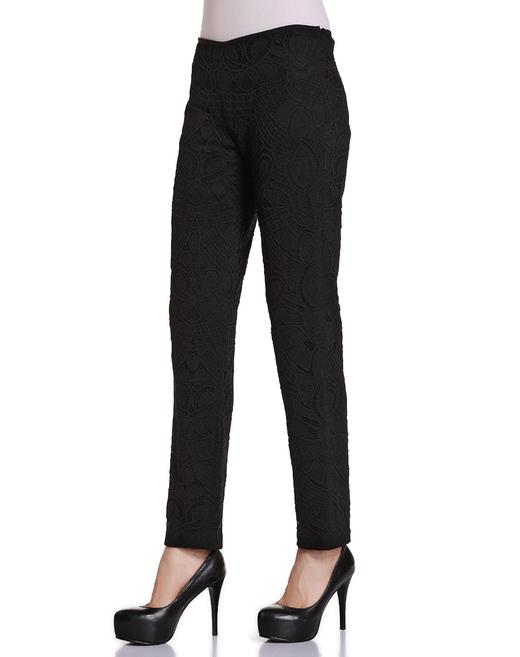 4894415287158 JOAN&DAVID 黑色时尚百搭长裤 商品图1