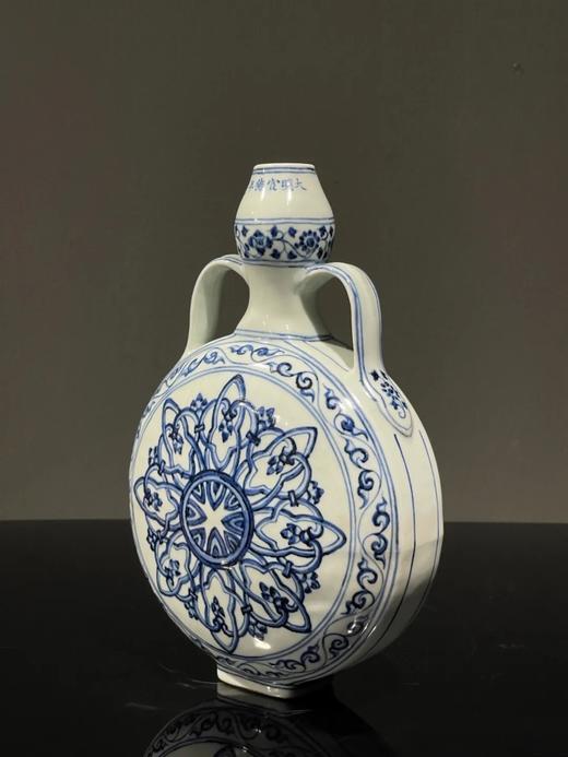 青花绘波斯星纹双系葫芦扁壶，顺丰包邮 商品图6