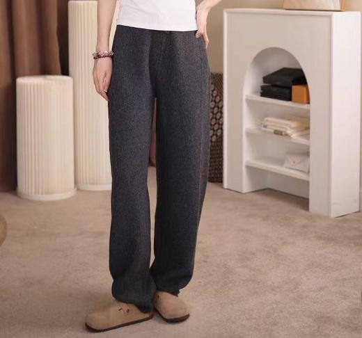 7天内安排发出  红莲JMW883-117羊绒休闲裤香蕉裤 730g/条 商品图5