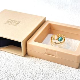 大家一直在问的中古风绿松戒指💍