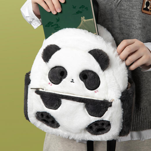 【故宫包】墨宝熊猫周边双肩包可爱毛绒包包文创生日礼物 商品图2