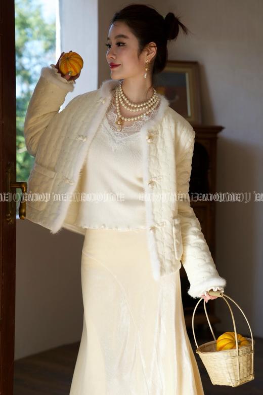 【门店同款】ENJOY冬季云敛-锦绣白月光中式羽绒外套 160495217 商品图3