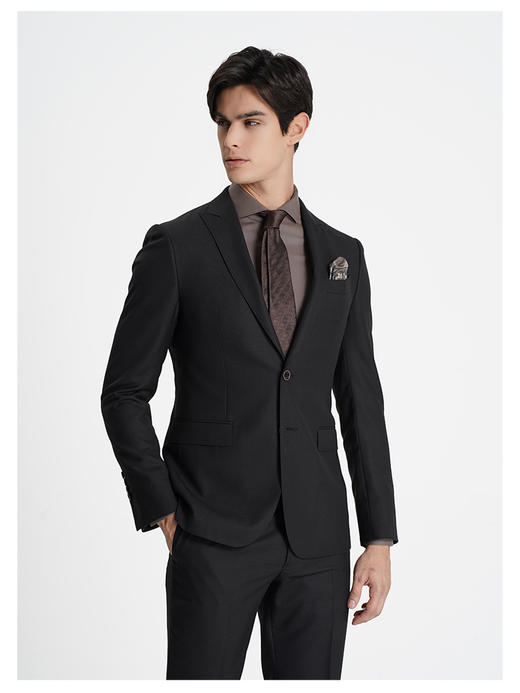 callisto咖啡色绵羊毛混纺西服 商品图2