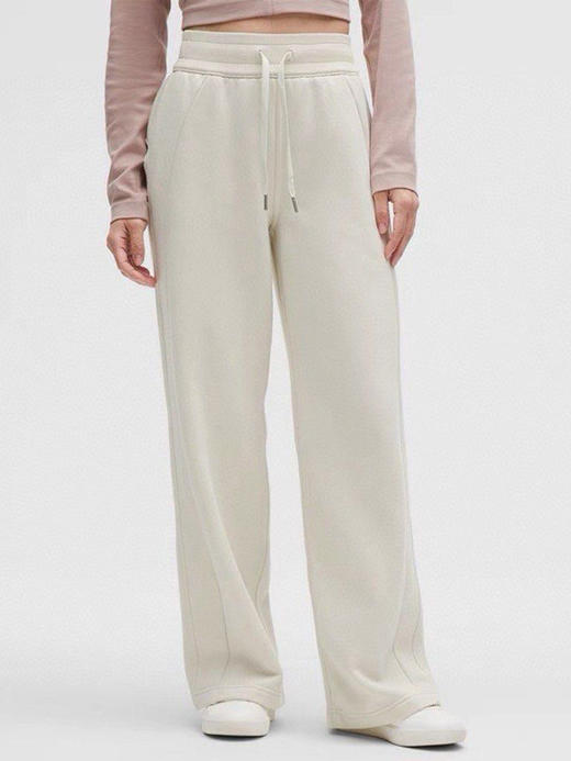 LULU 2024冬季新款 女士 加绒 Scuba中腰 纯棉直筒裤长裤 Z-12200 商品图9