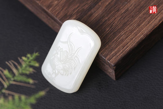 和田玉白玉生肖【鸡】吊坠  配精美挂绳 商品图1