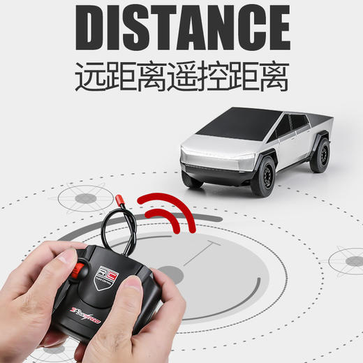 【49.9元秒遥控竞速赛车】赛博皮卡遥控车 炫酷外表 扛摔耐撞 不惧调皮 柔和灯光 可远距离遥控 商品图2