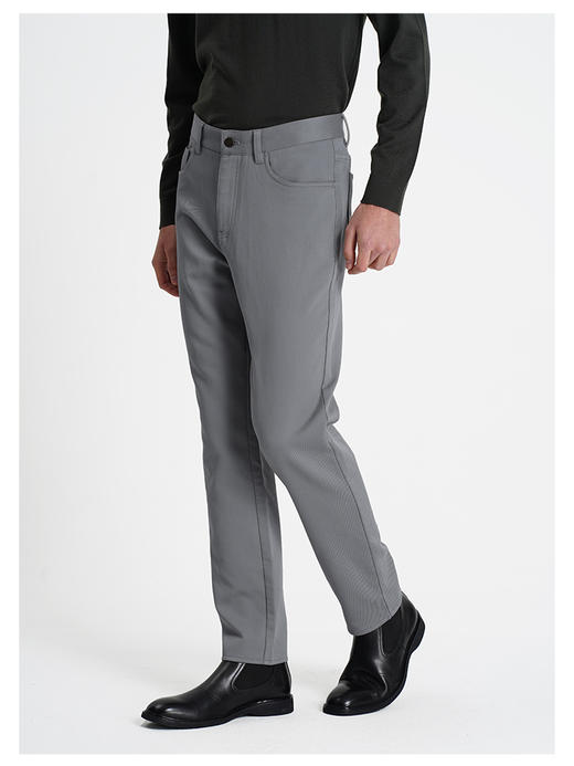 callisto灰色聚酯纤维混纺休闲裤 商品图4