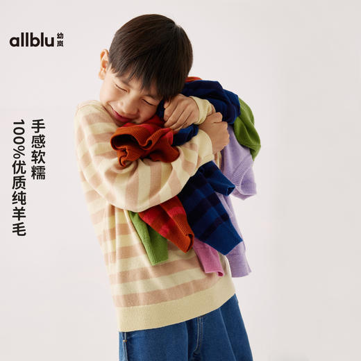 【秋Vol.2】幼岚童装「手工勾花」100%羊毛毛衣24秋季新款儿童男女童舒适毛衣ZY 商品图3