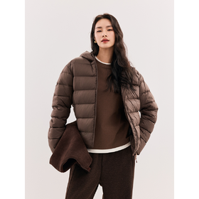 棉仓347615024-零压超轻云朵短款面包服女冬季连帽排骨羽绒服95白鸭绒马卡龙