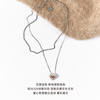 lost in echo2025春夏新款原创高级轻奢爱心形双层925纯银项链女 商品缩略图2