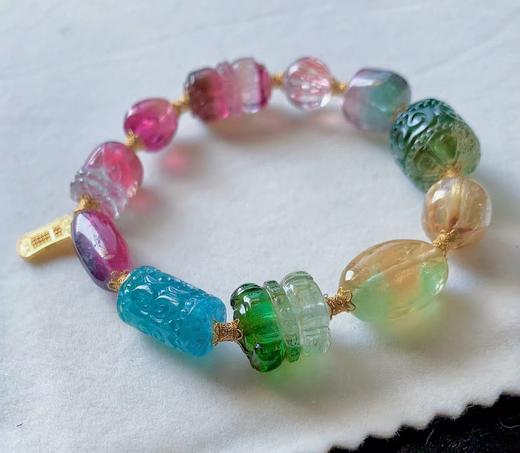 13mm-14mm单圈多宝碧玺手链 商品图3