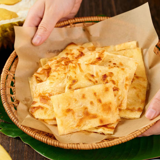 饼同学黄油印度飞饼 超值3袋装 100g/片 香蕉味/菠萝味/榴莲味 商品图5