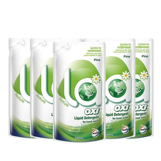 威露士LA有氧洗衣液松木植物萃取 袋装 手洗机洗 500ml 商品图1