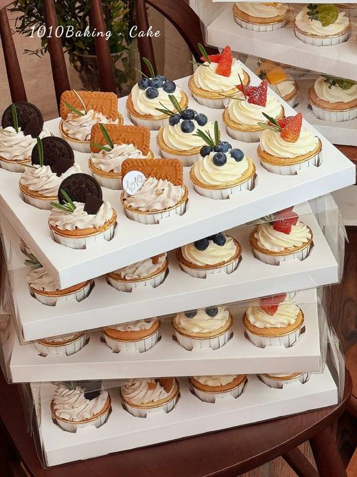 「森系·主题cupcake·12个装/盒」北海道配方有内馅·100%动物奶油（提前24小时预订） 商品图0