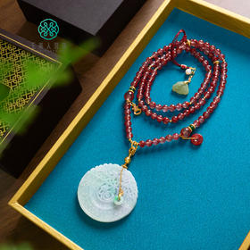 玉美人菲菲#S925南红项链约6mm
