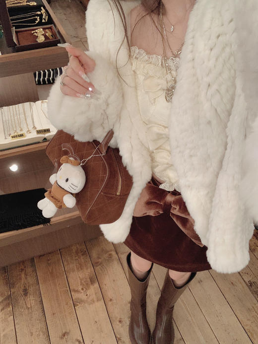 金蘑菇菇 Cannele 绒绒兔/松弛千金感 编织兔兔 限量 商品图2