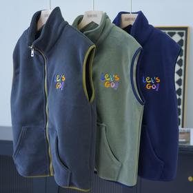 【RUNRUNGO柔软摇粒绒撞色马甲】 🔥最大亮点就是手感！✨秒杀市面其他摇粒绒， 😍质感好到没话说，摸起来软软弹弹，像撸猫🐱~