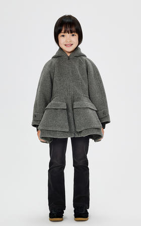 jnby   24年冬款  中长款呢大衣  1OA811110