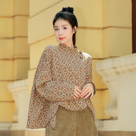 秋冬套装| 似锦半高领上衣  | 现货加急发 商品图0