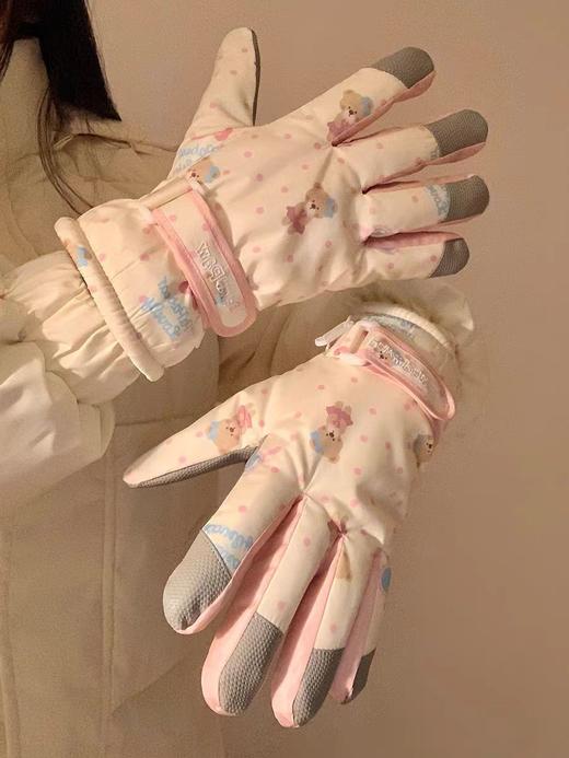 <曾小咸推荐> 可爱小熊防风滑雪手套 日常88/件 活动价39.99/件！【预售款，预计3-15天发货】 商品图3