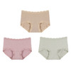 官网258！三条装银皮60支莫代尔舒适柔暖高弹女士内裤三条装 随心裁无束缚三角裤短裤 商品缩略图5