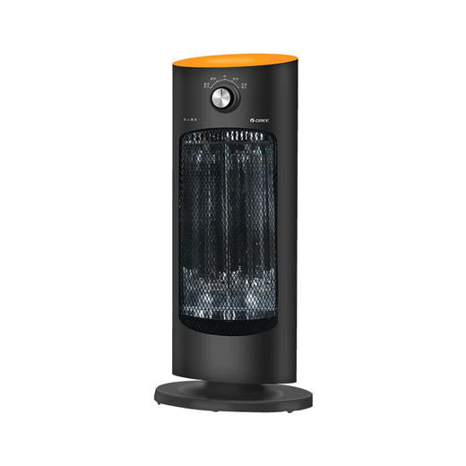 GREE格力 电暖器 NSL-S609a 远红外 即开速热 暗光护眼 黑+橙色 商品图1