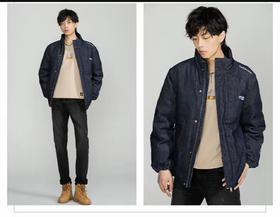 LI 小李 元单 灯芯绒拼接 羽绒夹克外套 YR167