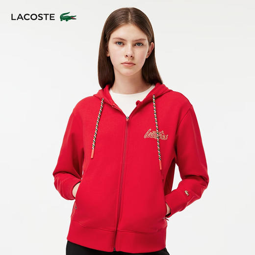 Lacoste福蛇新春系列女装新款时尚拉链连帽卫衣SF5442-98 商品图0