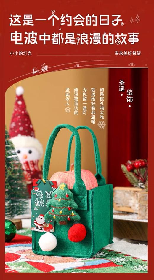 赠品-圣诞平安果毛毡袋（约10*10*10cm）（赠品7个工作日内发货，请耐心等待） 商品图0