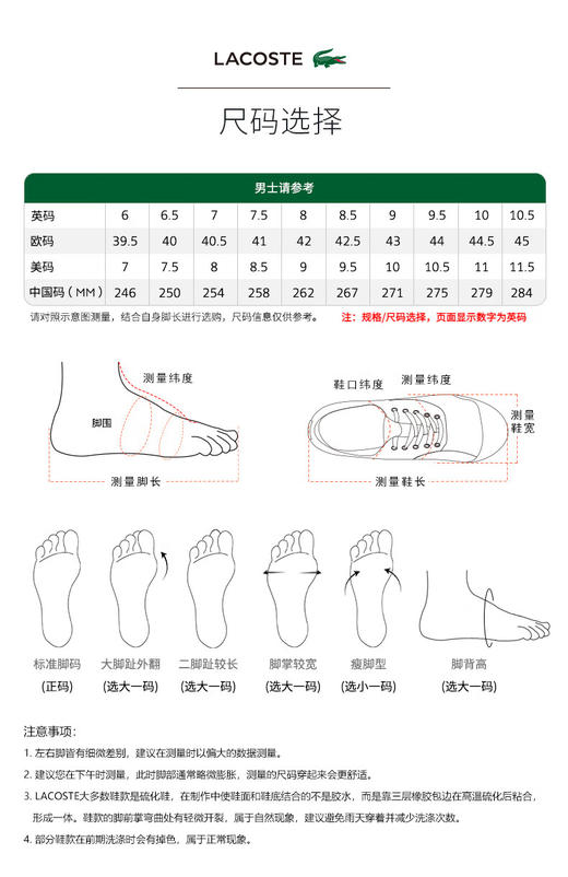 Lacoste法国鳄鱼男鞋新款简约透气缓震户外运动休闲鞋48SMA0081 商品图4