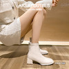【成人鞋服|成人粗跟短靴合集】内里软糯舒适,透气性高,不易臭脚捂脚，耐磨软橡胶做底，搭配特制防滑纹路，上脚稳稳的，逛街走路不易累脚，舒适厚底个性感十足，出行搭配无压力 商品缩略图3