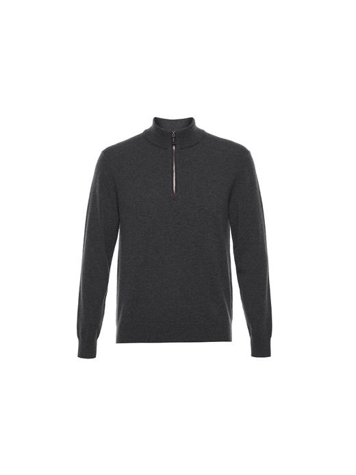 callisto深灰色山羊绒长袖毛衣 商品图0