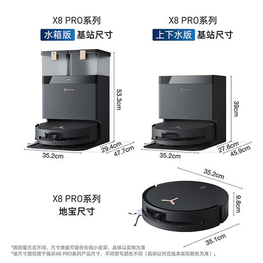 科沃斯新品X8 PRO PLUS AI版扫地机器人扫拖一体自动清洗全自动洗地机智能家用自动上下水 /水箱版 商品图8