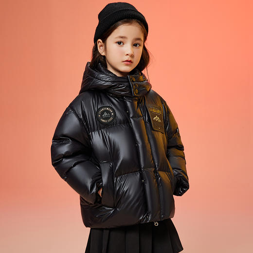鸭鸭儿童羽绒服男女童2024冬季新款童装中大童加厚保暖防风外套 商品图3