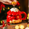 【圣诞好礼！创意圣诞树陶瓷杯~】圣诞树陶瓷马克杯带盖勺 创意圣诞老人杯子 送朋友闺蜜圣诞节礼物伴手礼-QQ 商品缩略图2