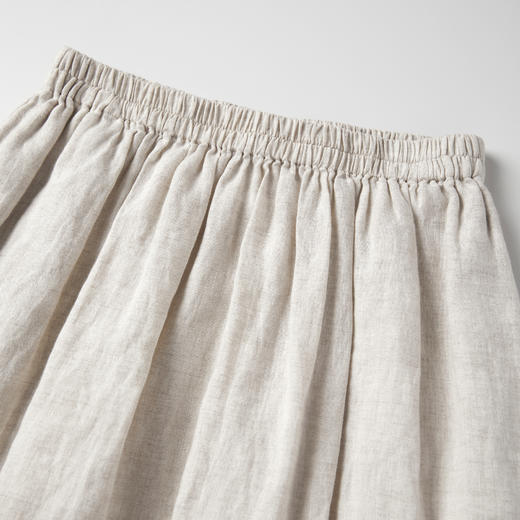 ROMI STUDIO“游弋自然”120G100%雨露麻砂洗半裙 24SSQ1057 商品图1