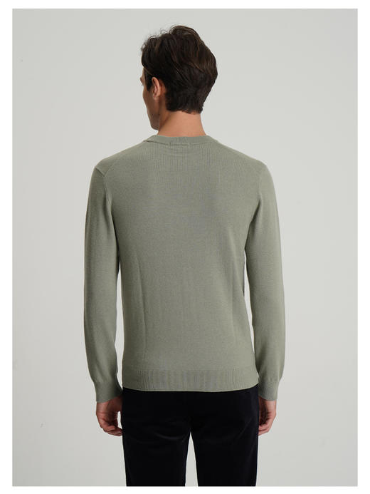 callisto“绒”系列浅绿山羊绒长袖毛衣 商品图4