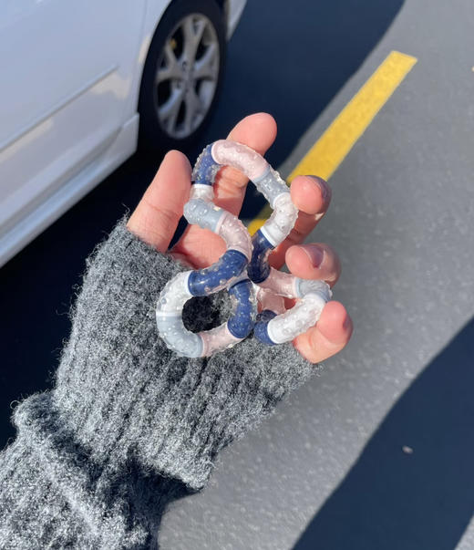 静音款！正版Tangle relax 扭扭乐解压神器 ADHD好玩具 适合图书馆办公室 商品图2