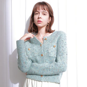 优选丨【2025春秋针织衫】佐姿莎小香风气质花纱针织羊毛开衫 N825  春秋冬3季可穿