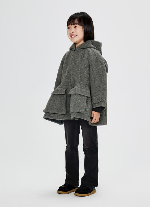 jnby   24年冬款  中长款呢大衣  1OA811110 商品图4