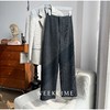专柜标准❗⚠️独家桑蚕丝羊绒【高光时刻】重工毛呢裤】直筒阔腿裤型，⁮包容腿型好牛掰👍慵懒又舒服 ‭贼有分量，舒服不扎！ 商品缩略图4